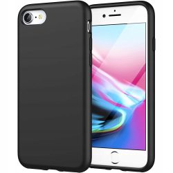 Soft Case iPhone 7/8/SE (2020/2022) hátlap, tok, fekete
