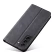 Magnet Fancy Case Samsung Galaxy S22 Plus oldalra nyíló tok, fekete