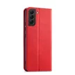 Magnet Fancy Case Samsung Galaxy S22 Plus oldalra nyíló tok, piros