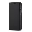 Magnet Card Case for Samsung Galaxy S22 Plus oldalra nyíló tok, fekete