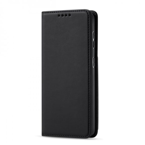 Magnet Card Case for Samsung Galaxy S22 Plus oldalra nyíló tok, fekete