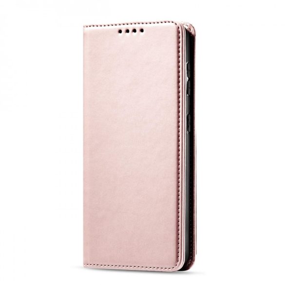 Magnet Card Case for Samsung Galaxy S22 Plus oldalra nyíló tok, rózsaszín