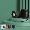 Remax RB-M56-BK Warriors Bluetooth 5.0, Speaker, LED világítás, hordozható hangszóró, cseppálló, 10W, 1500mAh, fekete