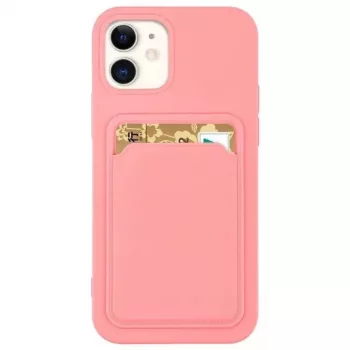   Card Case Silicone Samsung Galaxy A23 4G/5G hátlap, tok, rózsaszín
