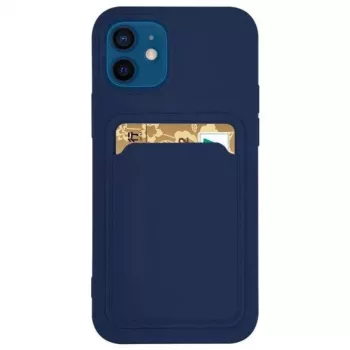   Card Case Silicone Samsung Galaxy A23 4G/5G hátlap, tok, sötétkék