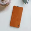 Nillkin Qin Leather Leather Case A14 4G / Galaxy A14 5G oldalra nyíló hátlap, tok, barna