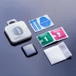 Wozinsky Apple Watch 4/5/6/SE (44mm) Hybrid Glass teljes kijelzős edzett üvegfólia (tempered glass), 9H keménységű, fekete