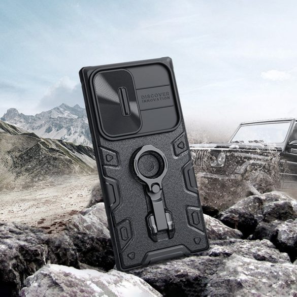 Nillkin CamShield Armor Pro Magnetic Case Samsung Galaxy S23 Ultra ütésálló hátlap, tok, fekete