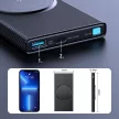 Joyroom JR-W010 PD 3.0 & QC 3.0 Power Bank and Qi Wireless Charger, MagSafe kompatibilis, 10000 mAh, 22.5W hordozható külső akkumulátor és vezeték nélküli Qi töltő, fekete