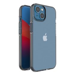   Spring Case Clear TPU Gel iPhone 14 hátlap, tok, átlátszó-fekete