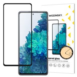   Wozinsky Samsung Galaxy A52 4G/A52 5G/A52s 5G 5D Full Glue teljes kijelzős edzett üvegfólia (tempered glass) 9H keménységű, tokbarát, fekete