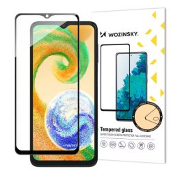   Wozinsky Samsung Galaxy A14 4G/A14 5G Glass Screen 5D Full Glue teljes kijelzős edzett üvegfólia, 9H keménységű, fekete