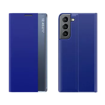   New Sleep Case Samsung Galaxy S23 Plus oldalra nyíló tok sötétkék