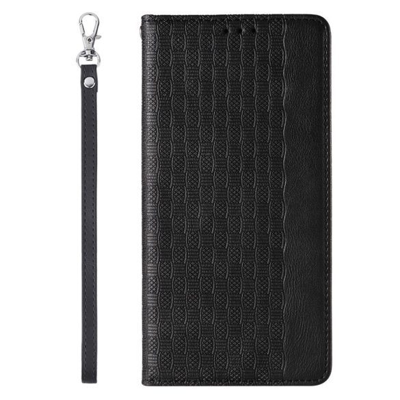 Magnet Strap Case Samsung Galaxy A34 5G oldalra nyíló tok, fekete