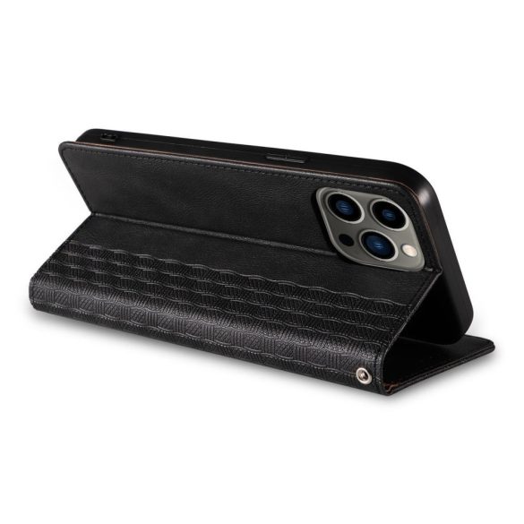 Magnet Strap Case Samsung Galaxy A34 5G oldalra nyíló tok, fekete