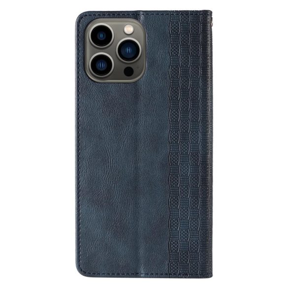 Magnet Strap Case Samsung Galaxy A34 5G oldalra nyíló tok, sötétkék