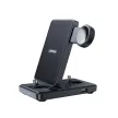 Joyroom JR-WQS02 4in1 dokkoló töltőállomás, iPhone Airpods, Apple Watch készülékekhez 4in1, összecsukható, fekete