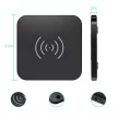 Choetech T511-S Qi Wireless charger, univerzális asztali vezeték nélküli töltő, 10W, fekete