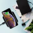 Choetech T511-S Qi Wireless charger, univerzális asztali vezeték nélküli töltő, 10W, fekete