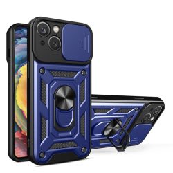   Hybrid Armor Camshield Case iPhone 15 ütésálló hátlap, tok, sötétkék