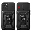 Hybrid Armor Camshield Case iPhone 15 Plus ütésálló hátlap, tok, sötétkék