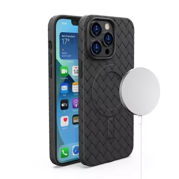   MagSafe Woven Case iPhone 15 Pro MagSafe hátlap, tok, fekete