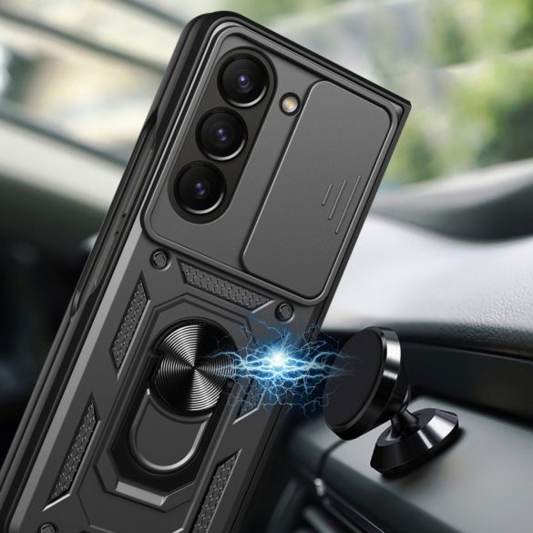 Hybrid Armor Camshield Case Samsung Galaxy Z Fold 5 ütésálló hátlap, tok, rózsaszín