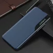 Eco Leather View Case Samsung Galaxy S24 Ultra oldalra nyíló tok, sötétkék