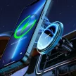 Joyroom JR-ZS291 Car Magnetic Holder Qi Wireless Induction Charger Magsafe kompatibilis vezeték nélküli töltő és tartó, szellőzőrácsra, mágneses, 15W, ezüst