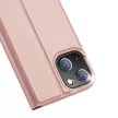 Dux Ducis Skin Pro iPhone 14 oldalra nyíló tok, rozé arany