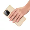 Dux Ducis Skin Pro iPhone 14 oldalra nyíló tok, arany
