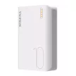 Romoss Sense 4 Mini Powerbank, hordozható külső akkumulátor 2xUSB-A/USB-C/Micro-USB, 10000 mAh, fehér