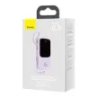 Baseus PPQD020105 Qpow Power Bank, hordozható külső akkumulátor USB/USB-C/Lightning, USB-C kábellel, 10000 mAh, 22.5W, lila