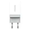 Foneng K210 Fast Charger USB-A hálózati töltő adapter USB-C kábellel, gyorstöltő, 2.1A, fehér