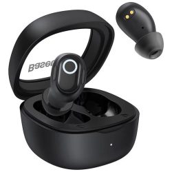   Baseus Bowie WM02 Bluetooth 5.3 Earphone, Headset, vezeték nélküli töltés funkcióval, fekete