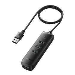   Ugreen CM416 Hub 4xUSB-A elosztó, USB-C kábellel, 0.25m, fekete