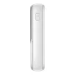 Baseus PPQD060102 Qpow Power Bank, hordozható külső akkumulátor USB/USB-C/Lightning, USB-C kábellel, 10000 mAh, 22.5W, fehér