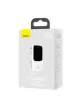 Baseus PPQD060102 Qpow Power Bank, hordozható külső akkumulátor USB/USB-C/Lightning, USB-C kábellel, 10000 mAh, 22.5W, fehér