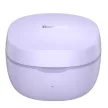 Baseus Encok WM01 Bluetooth 5.0 Earphone, Headset, vezeték nélküli töltés funkcióval, lila