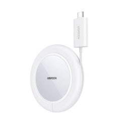   Ugreen CD245 Magnetic Wireless Charger Qi, MagSafe kompatibilis vezeték nélküli töltő, 15W, fehér