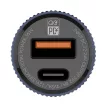 Ldnio C510Q USB Car Charger autós szivargyújtó, QC 3.0 USB-A/USB-C, PD 3.0 USB-C/Apple Lightning kábellel, fekete