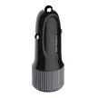 Ldnio C510Q USB Car Charger autós szivargyújtó, QC 3.0 USB-A/USB-C, PD 3.0 USB-C/Apple Lightning kábellel, fekete