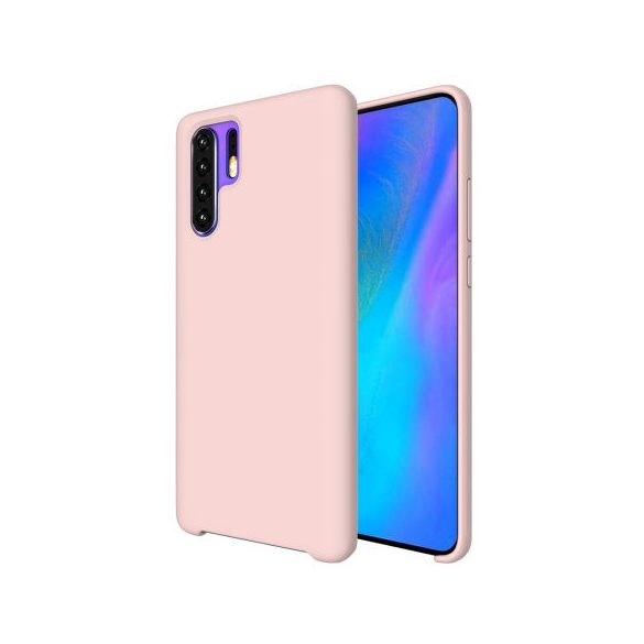 Silicone Case Huawei P40 Lite hátlap, tok, rozé arany