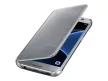 Clear View Case cover Samsung Galaxy A02s oldalra nyíló tok, ezüst