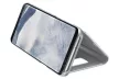 Clear View Case cover Samsung Galaxy A02s oldalra nyíló tok, ezüst