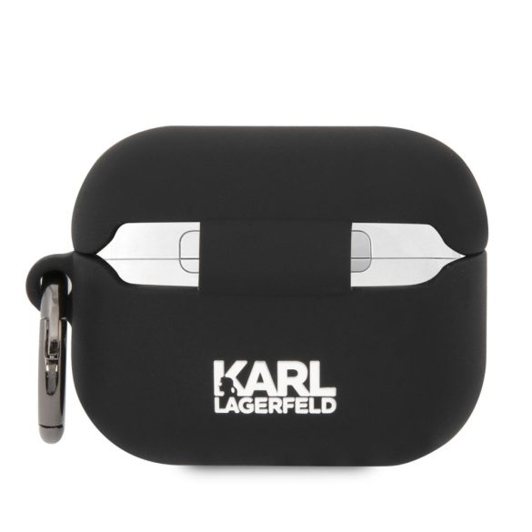 Karl Lagerfeld Airpods Pro Silicone Karl & Choupette (KLACAPSILKCK) tok, fekete