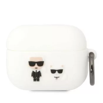   Karl Lagerfeld Airpods Pro Silicone Karl & Choupette (KLACAPSILKCW) tok, fehér