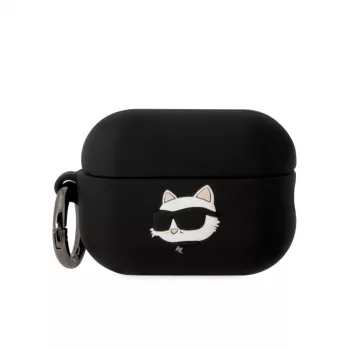   Karl Lagerfeld Airpods Pro 2 Silicone Choupette Head 3D (KLAP2RUNCHK) tok, fekete