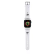 Karl Lagerfeld Karl and Choupette Head NFT Watch óraszíj (KLAWLSLKCNH) Apple Watch 42/44/45/49 mm szilikon óraszíj, fehér