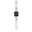 Karl Lagerfeld Karl and Choupette Head NFT Watch óraszíj (KLAWMSLKCNH) Apple Watch 38/40/41 mm szilikon óraszíj, fehér